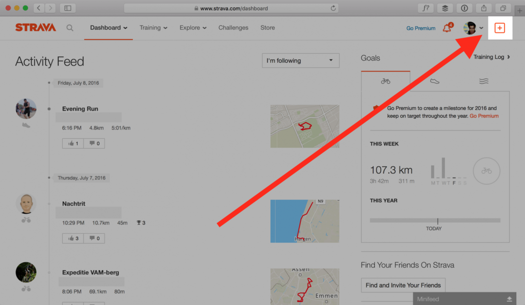 connect garmin instinct to strava